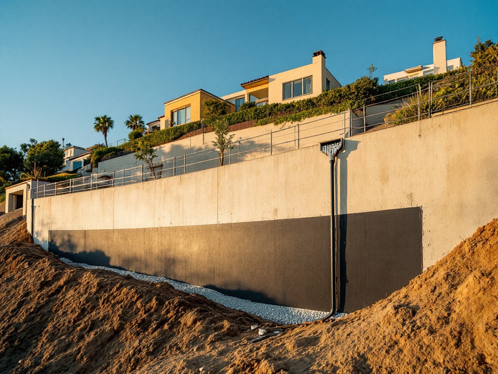 Retaining Wall Waterproofing in San Diego County